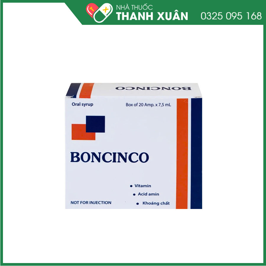 Boncinco bổ sung vitamin và acid amin thiết yếu cho cơ thể